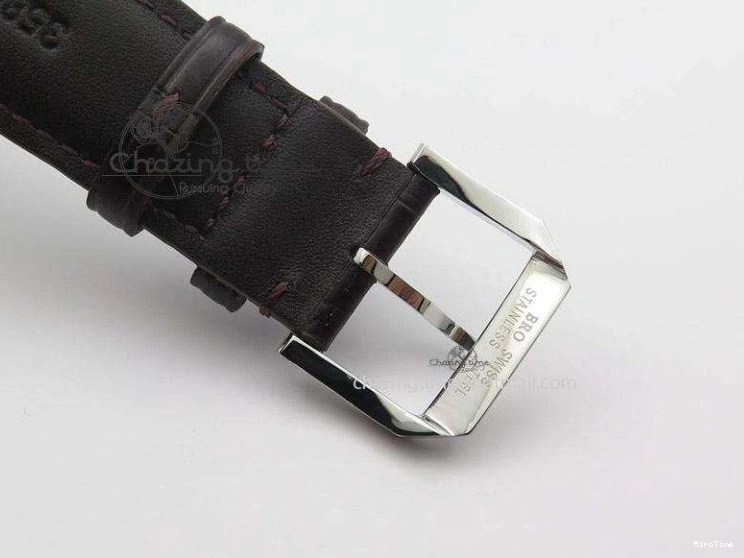 MIROTIME 0807 Affordable Ingeniuer St.Laurens SS Brown Dial MK 1:1 Best Edition On Black Leather Strap A 7365
